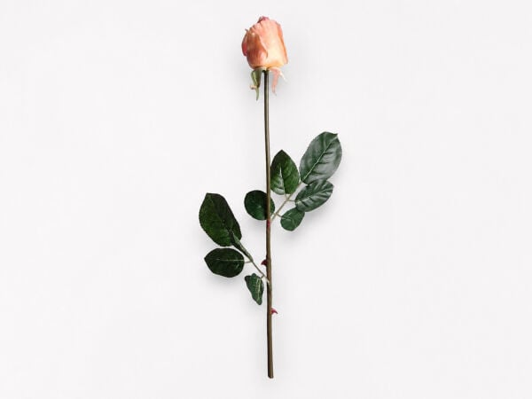 Yapay Gonca Gül Tek Dal 72 cm Turuncu