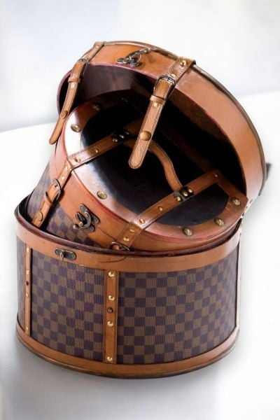 Dekoratif Ahşap Bavul Sandık Louis 32cm