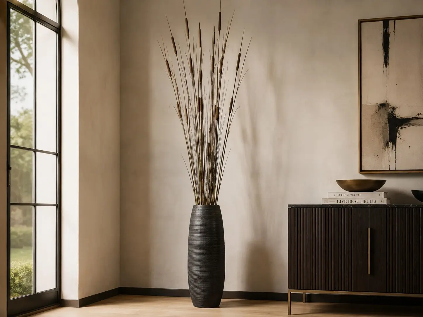 Yapay Sazlık Cattail Bitkisi 183 cm