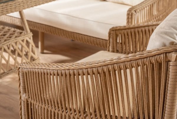 Rattan Masalı Bahçe Oturma Grubu Sanmarin Cappuccino