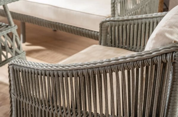 Rattan Masalı Bahçe Oturma Grubu Sanmarin Gri