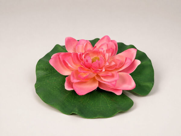 Yapay Nilüfer Lotus Çiçeği 21 cm Pembe