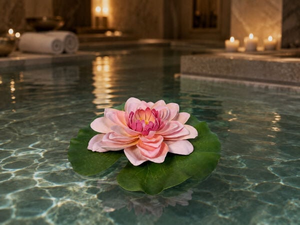 Yapay Nilüfer Lotus Çiçeği 21 cm Pudra Pembe
