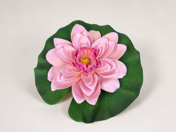 Yapay Nilüfer Lotus Çiçeği 15 cm Pudra Pembe