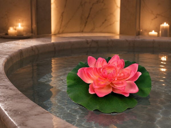 Yapay Nilüfer Lotus Çiçeği 15 cm Pembe