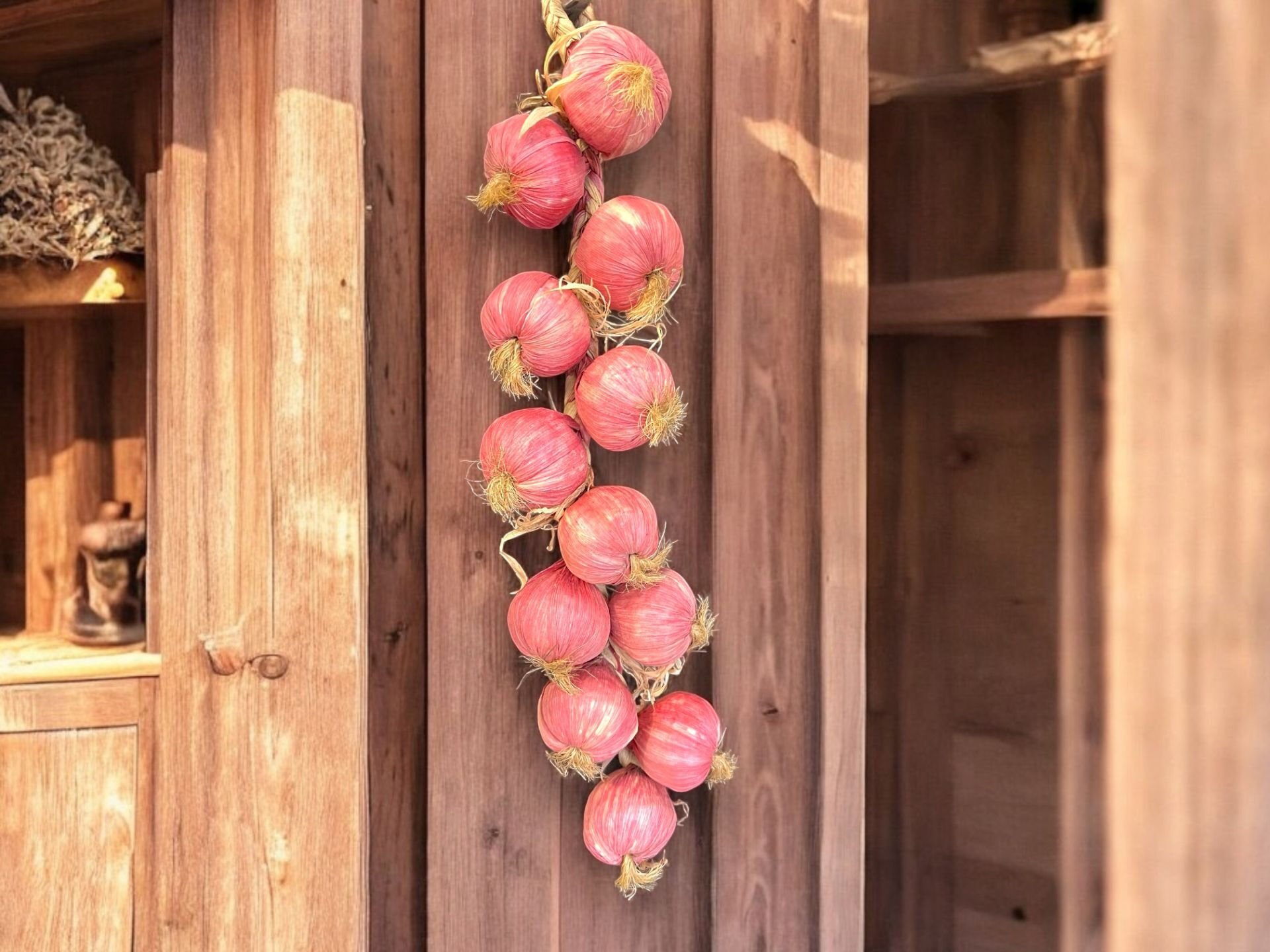 Yapay Soğan Salkımı 65cm 12'li Yapay Soğan Dalı