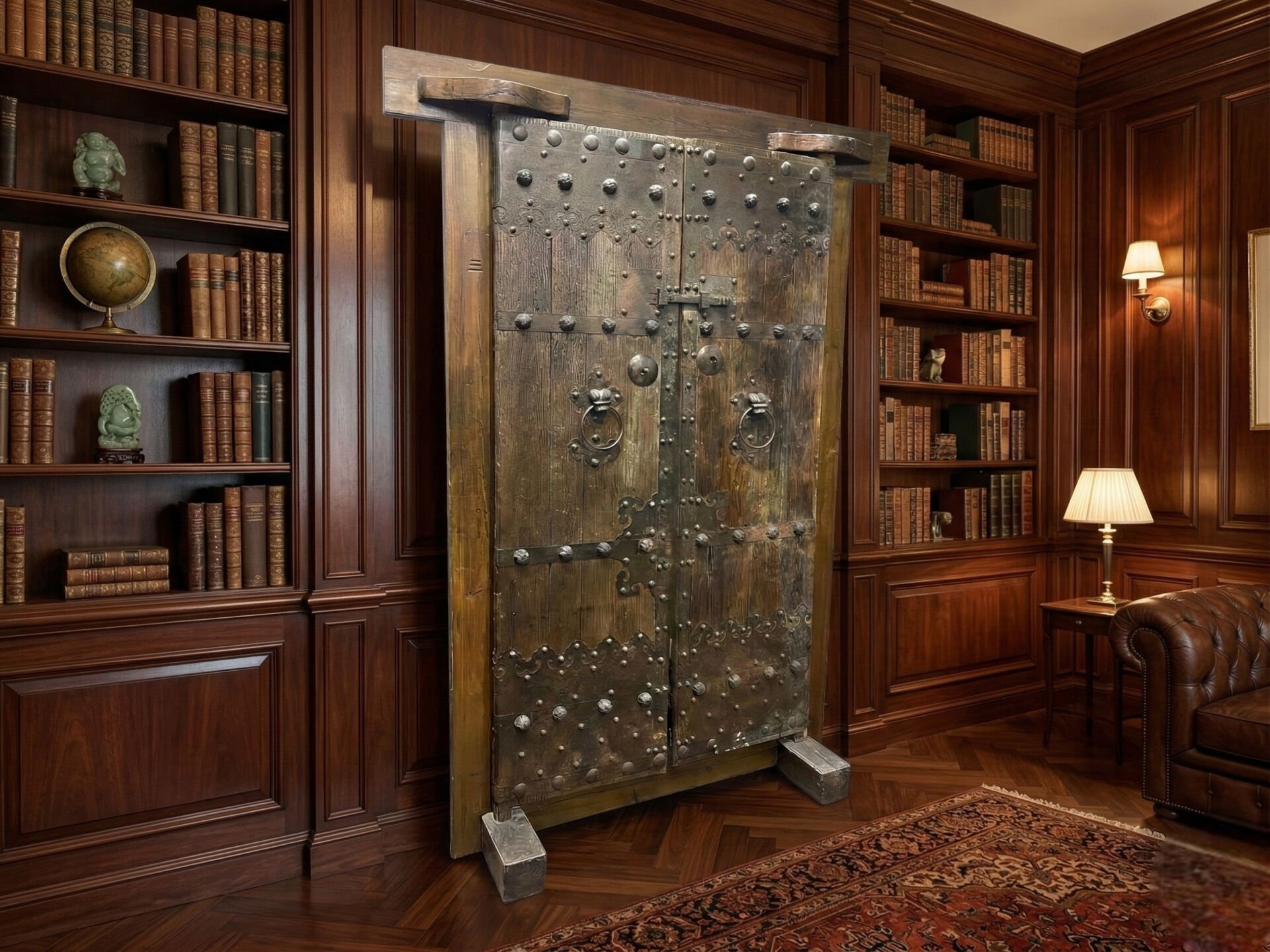 Masif Ahşap Eskitme Han Kapısı