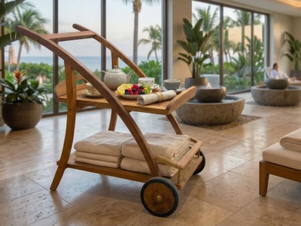 Annapark Teak Servis Arabası