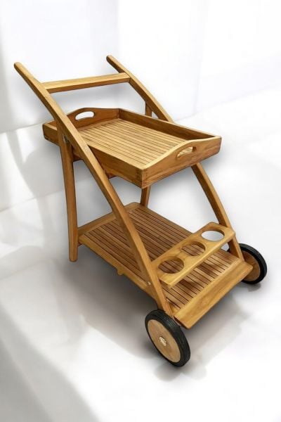 Annapark Teak Servis Arabası