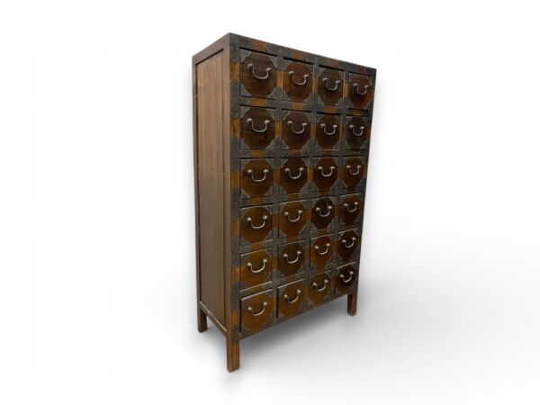 Masif Eskitme 24 Çekmeceli Konsol | 80x35x130 cm