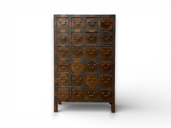 Masif Eskitme 24 Çekmeceli Konsol | 80x35x130 cm