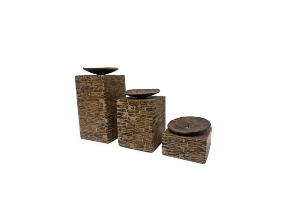 Annapark Coconut Tealight Mumluk 3'lü Set Papua
