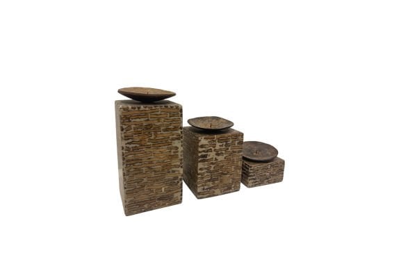 Annapark Coconut Tealight Mumluk 3'lü Set Papua