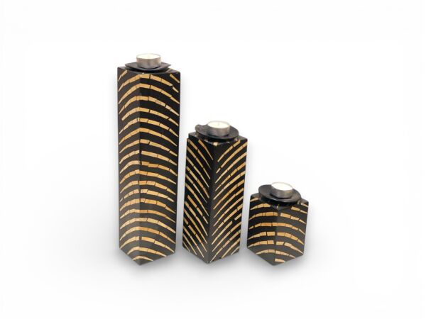 Coconut Tealight Mumluk 3'lü Set (Banana Black)