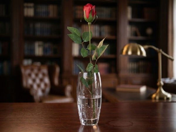 Kırmızı Tek Dal Yapay Gül - 65 cm