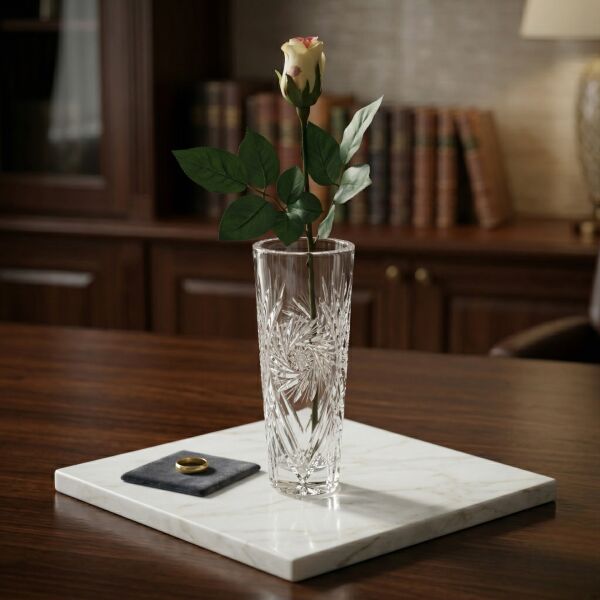 Sarı Tek Dal Yapay Gül - 65 cm