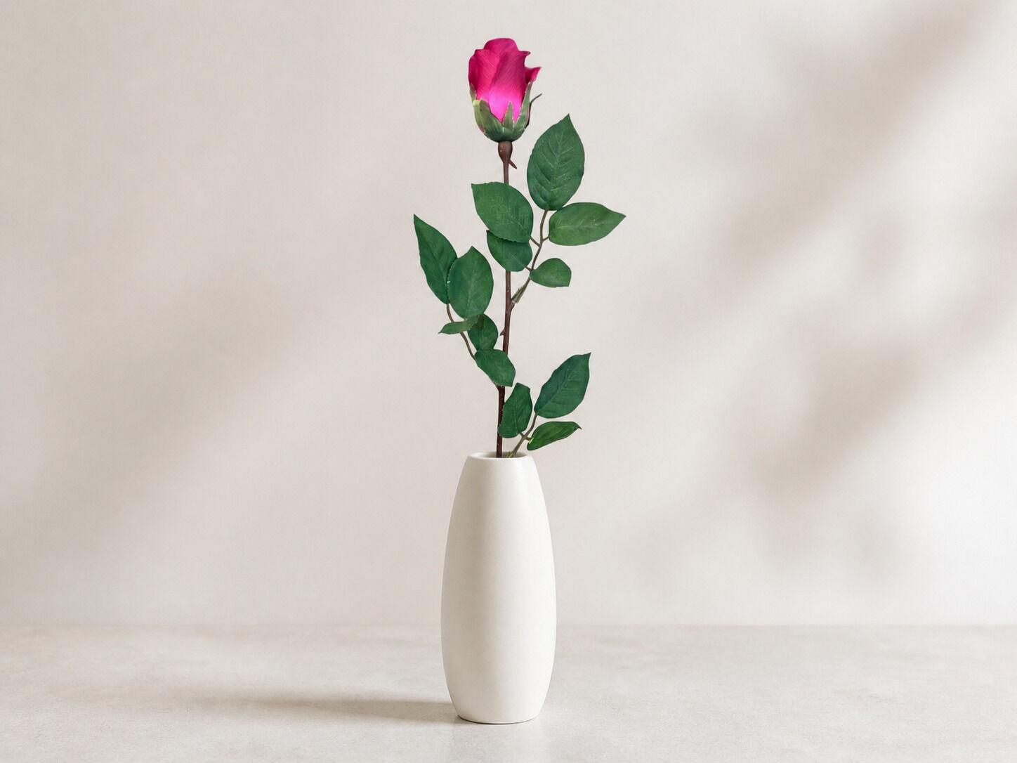 Yapay Gül Tek Dal 65 cm Fuşya