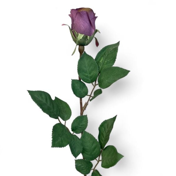 Mor Tek Dal Yapay Gül - 65 cm