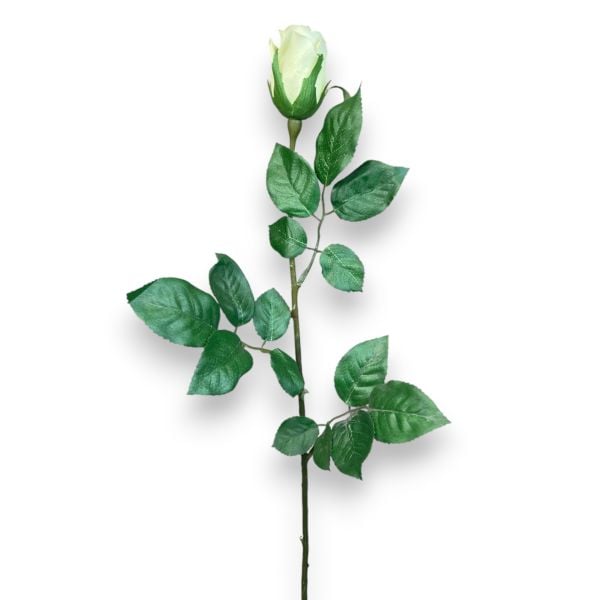 Koyu Krem Tek Dal Yapay Gül - 65 cm
