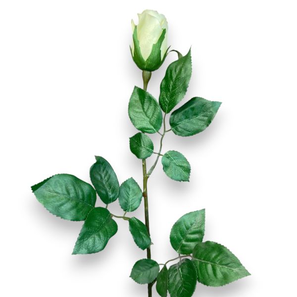 Koyu Krem Tek Dal Yapay Gül - 65 cm