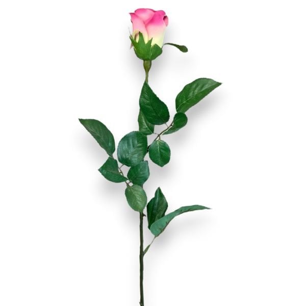 Pembe Tek Dal Yapay Gül - 65 cm