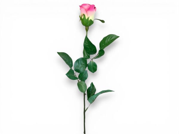 Pembe Tek Dal Yapay Gül - 65 cm