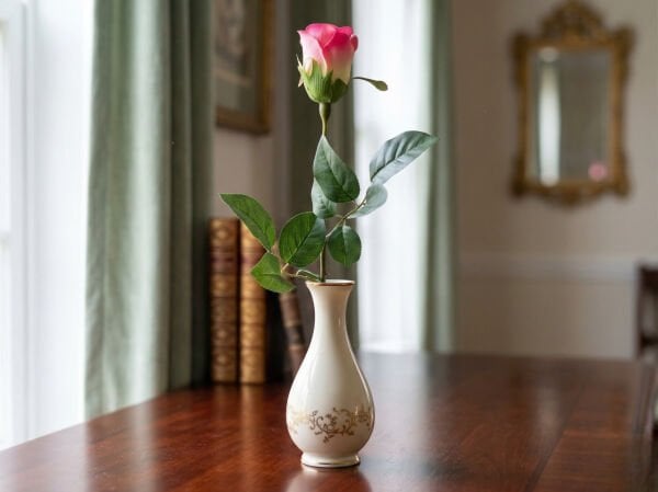 Pembe Tek Dal Yapay Gül - 65 cm