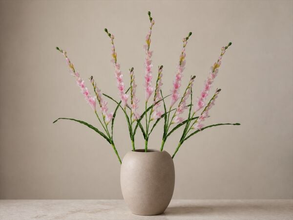 Yapay Glayöl Çiçeği Pembe 75 cm | Uzun Vazo Çiçeği