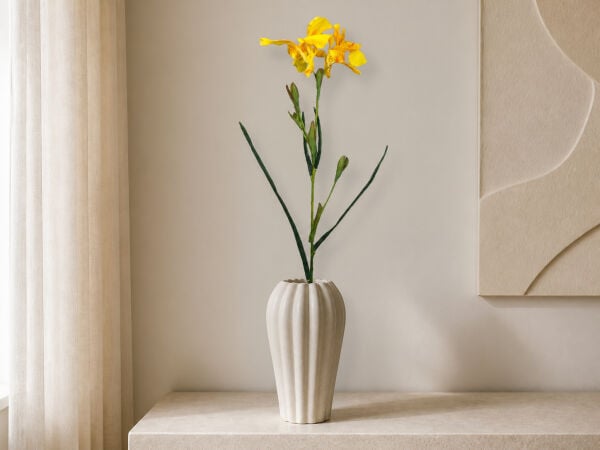Yapay Çiçek İris 70 cm Sarı
