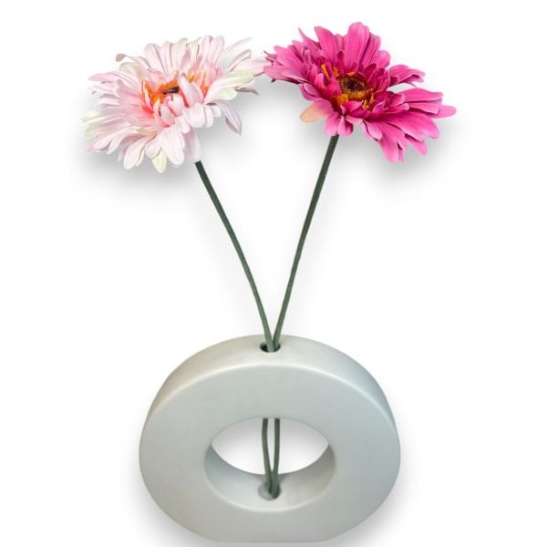 Açık Pembe Yapay Papatya Gerbera Dalı 60 cm