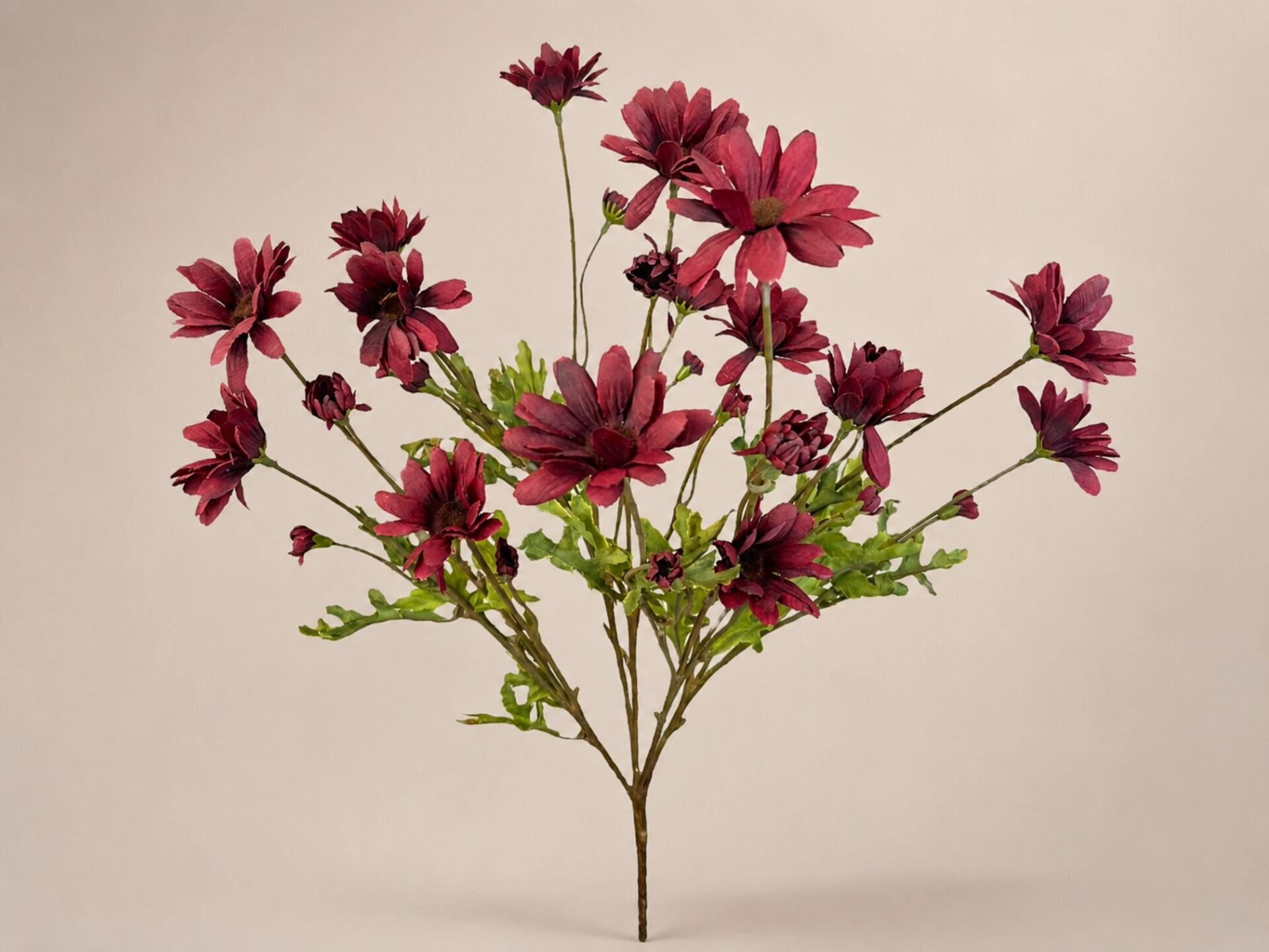 Yapay Papatya Gerbera Demeti Bordo