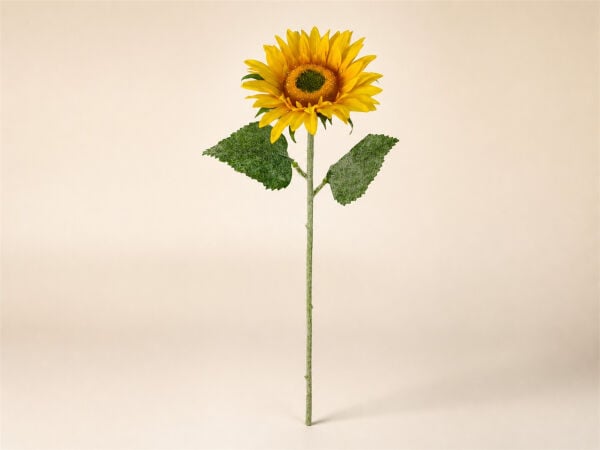 Yapay Ayçiçeği Dalı - Sarı 70 cm | Vazo Çiçeği
