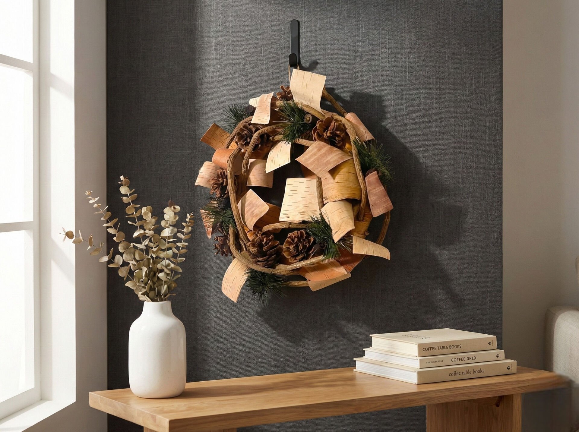 Tokyo Pine & Wood Dekoratif Kapı Çelengi (30 cm)