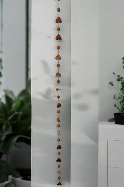 Duvar Dekoru Kapı Süsü Garland Handmade Natural 150cm Love