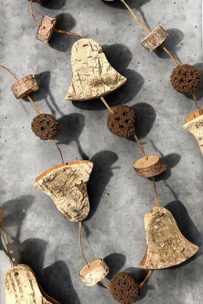 Duvar Dekoru Kapı Süsü Garland Handmade Natural 150cm Bali