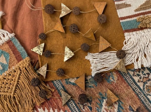 El Yapımı Doğal Dekoratif Garland Kapı ve Duvar Süsü 150 cm - Fiji