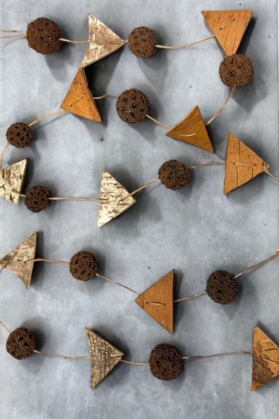 Duvar Dekoru Kapı Süsü Garland Handmade Natural 150cm Fiji