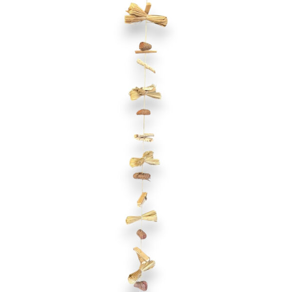 Doğal Hasır Garland - El Yapımı Duvar ve Kapı Süsü (150 cm)