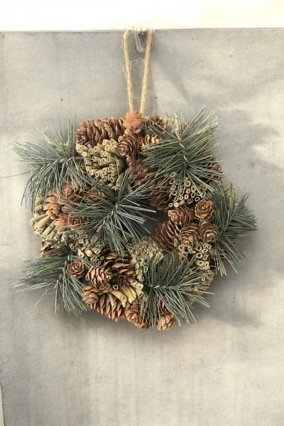 Kapı Süsü ve Dekoratif Çelenk - Alpine 20 cm