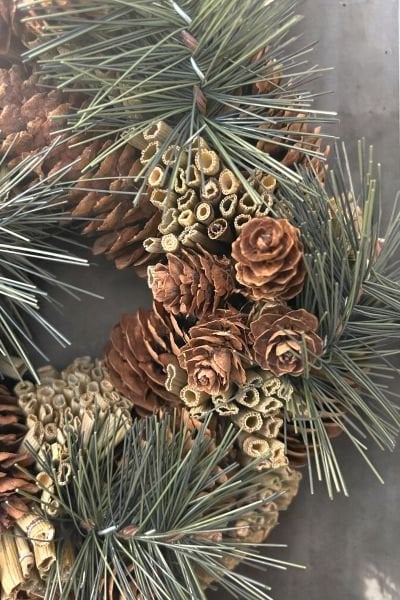 Kapı Süsü ve Dekoratif Çelenk - Alpine 20 cm