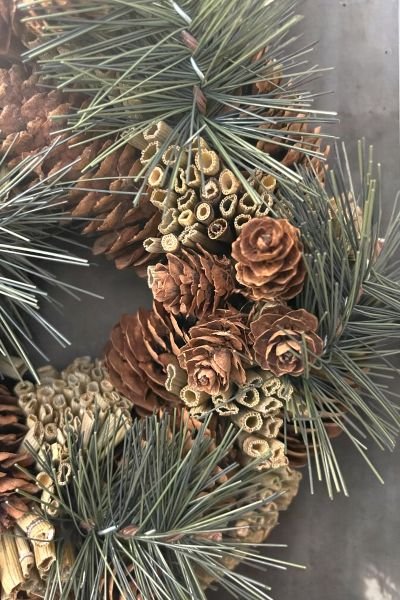 Kozalaklı Kapı Süsü Alpine 20 cm | Çelenk ve Duvar Dekoru