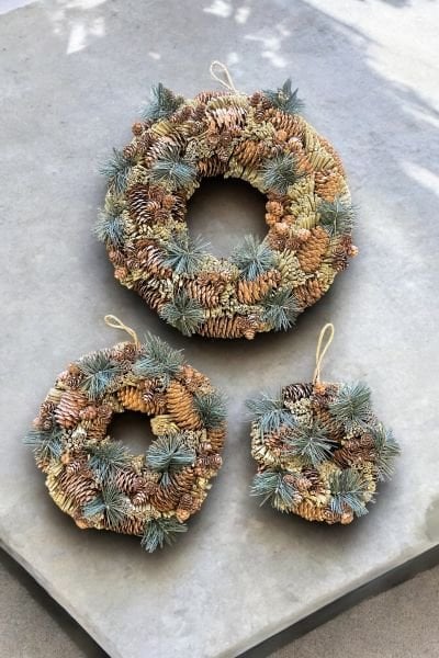 Kapı Süsü ve Dekoratif Çelenk - Alpine 20 cm