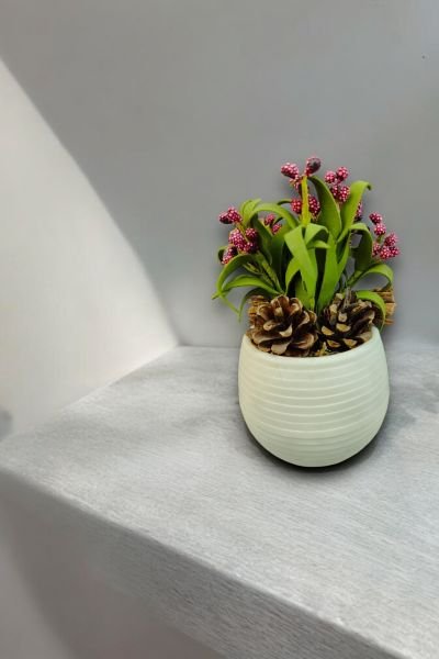 Dekoratif Aranjman Blossom Burgundy