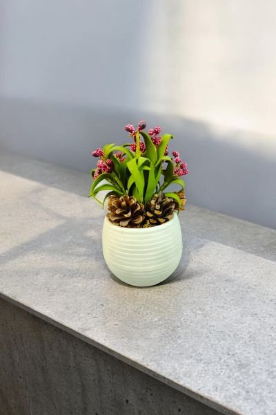 Dekoratif Aranjman Blossom Burgundy