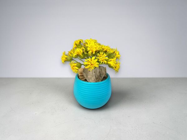 Yapay Çiçek Aranjman Aqua - Sarı Çiçekli Dekoratif Aranjman