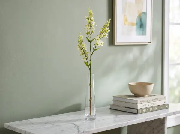 Yapay Leylak Dalı 72 cm Beyaz