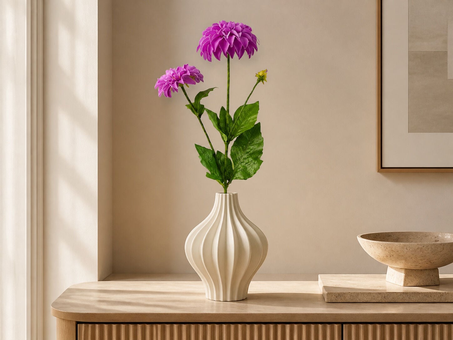 Yapay Yıldız Çiçeği 60 cm Mor