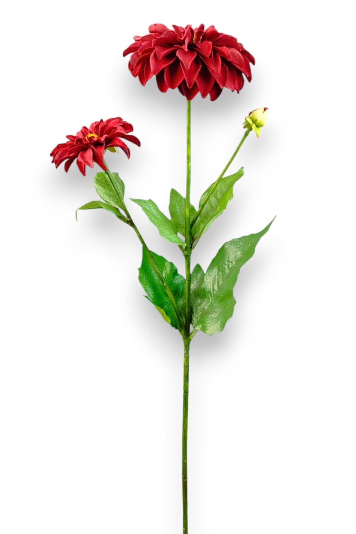 Kırmızı Yapay Yıldız Çiçeği Dalı 60 cm