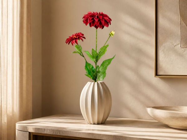 Yapay Yıldız Çiçeği 60 cm Bordo