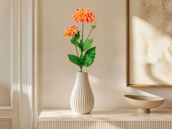 Yapay Yıldız Çiçeği 60 cm Turuncu